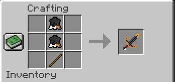 You need a staff and two penguin skins to craft the strongest sword in the game.