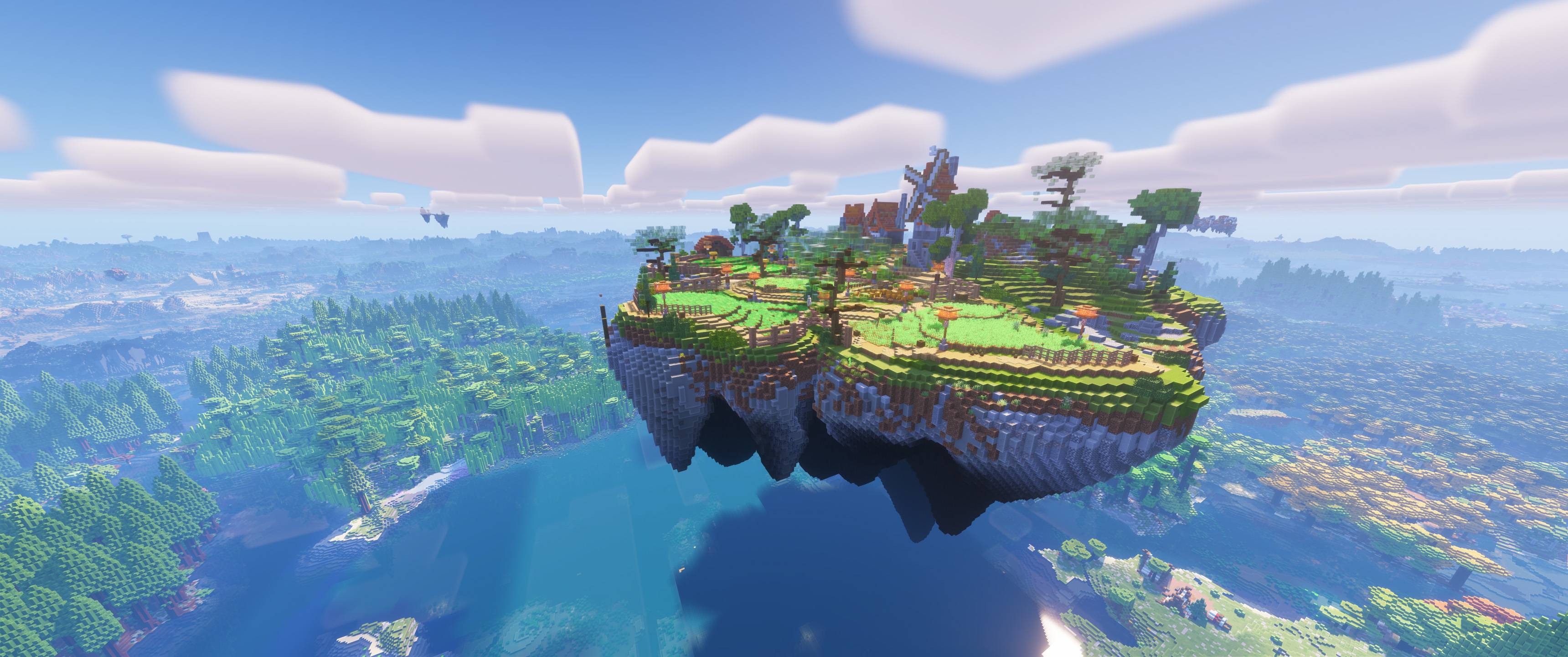A floating island structure