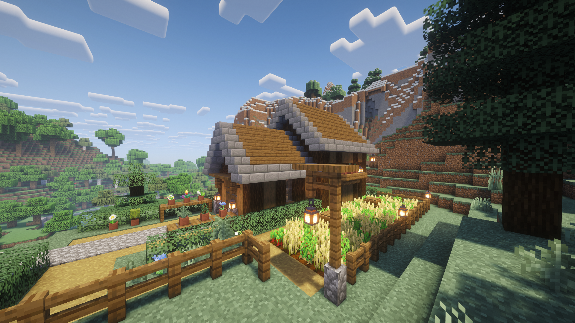 Spruce Survival House Minecraft PE Maps