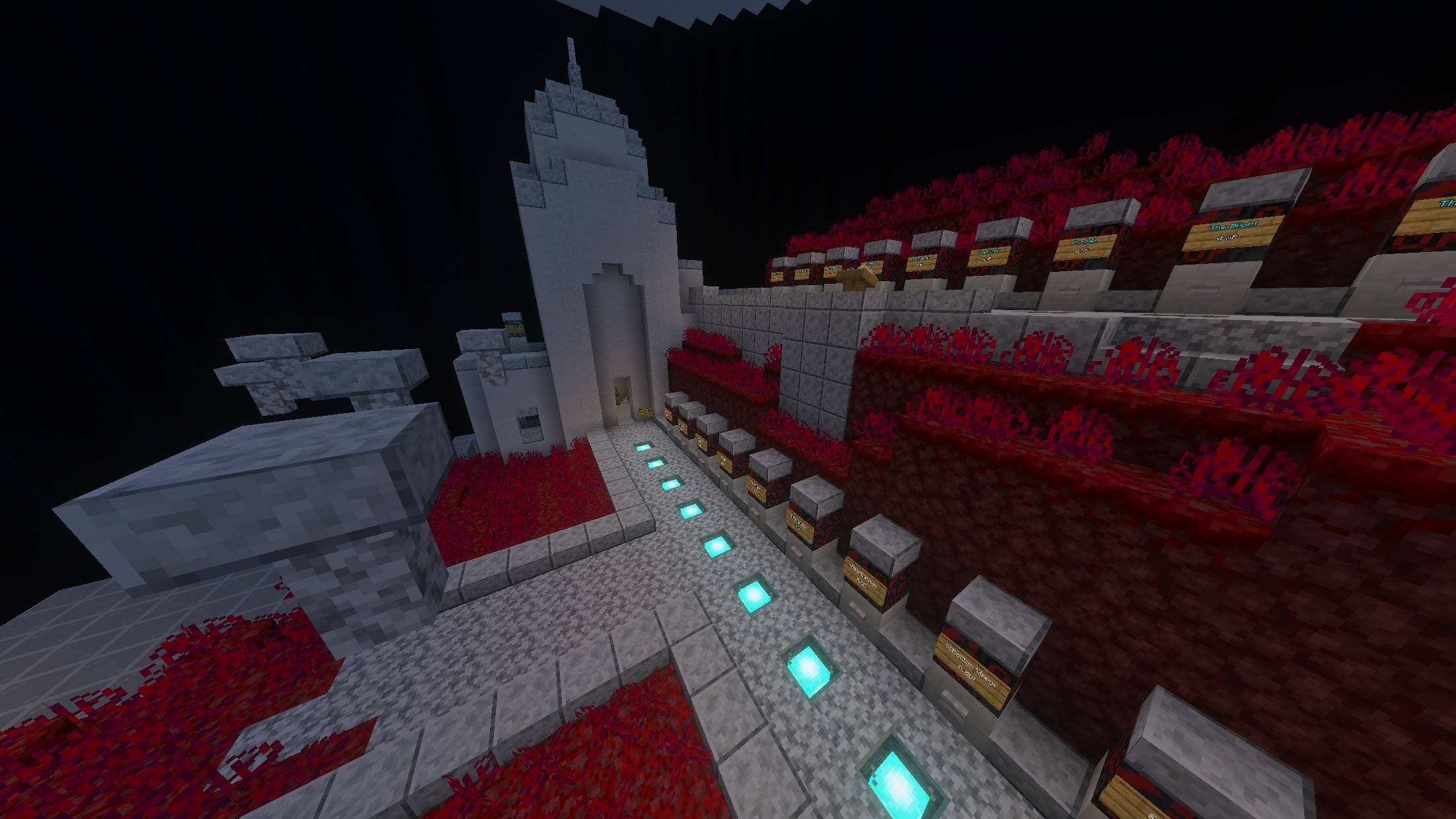 Chaos Lord can buy items and kits here, with a small parkour course.