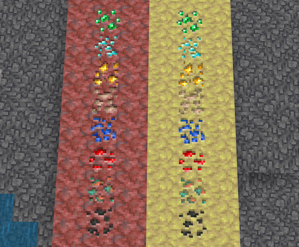 Sulfur and cinnabar variants.