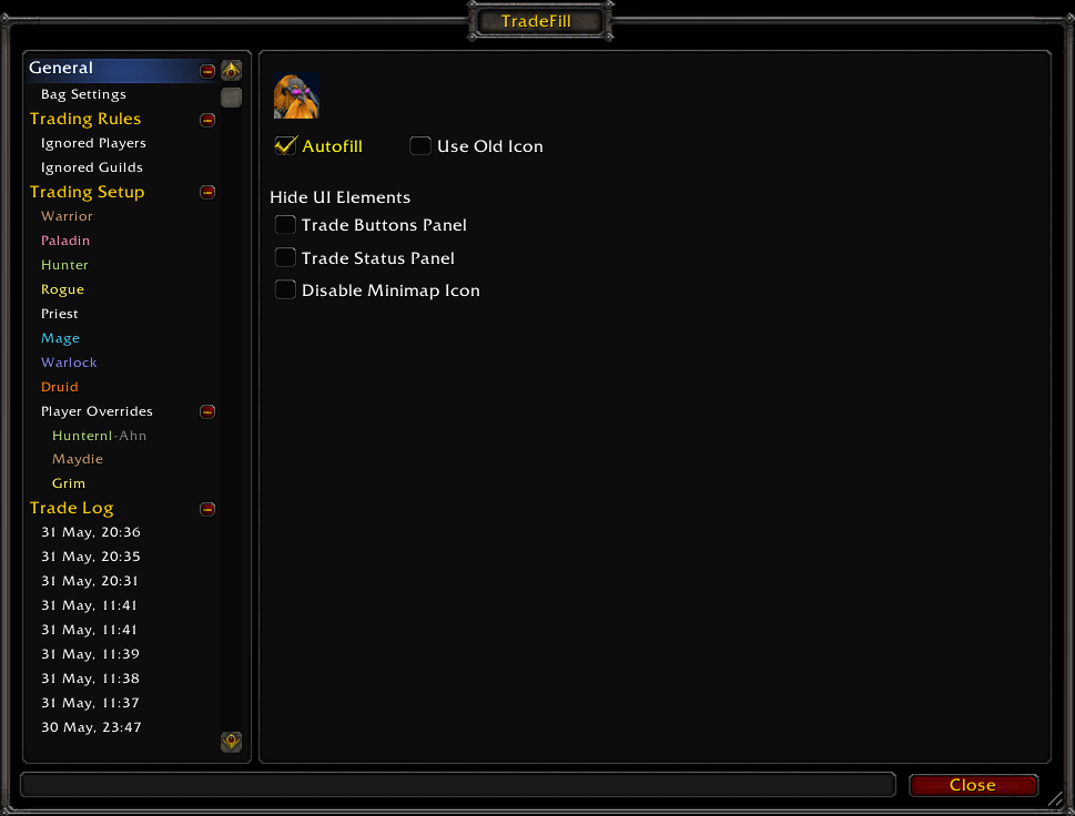 TradeFill interface screenshot 1