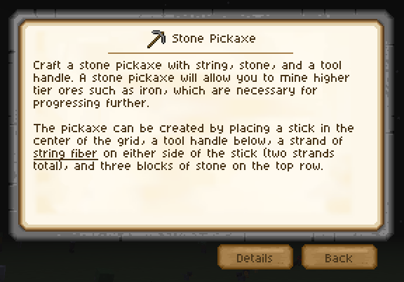 An example usage of the Stone themed quest page