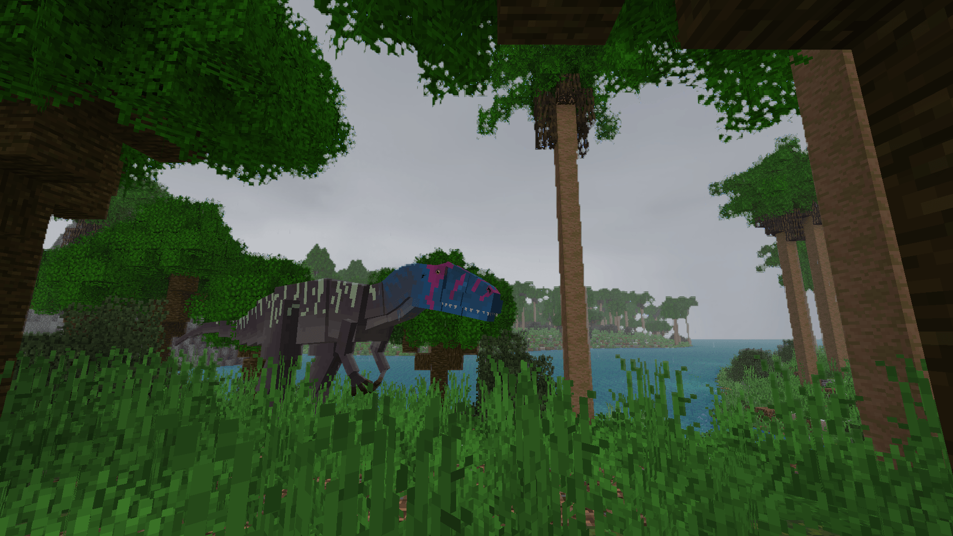 The Torvosaurus got the Ocean cosmetic gene, with an skin isnpired by the Torvosaurus of JP Institute