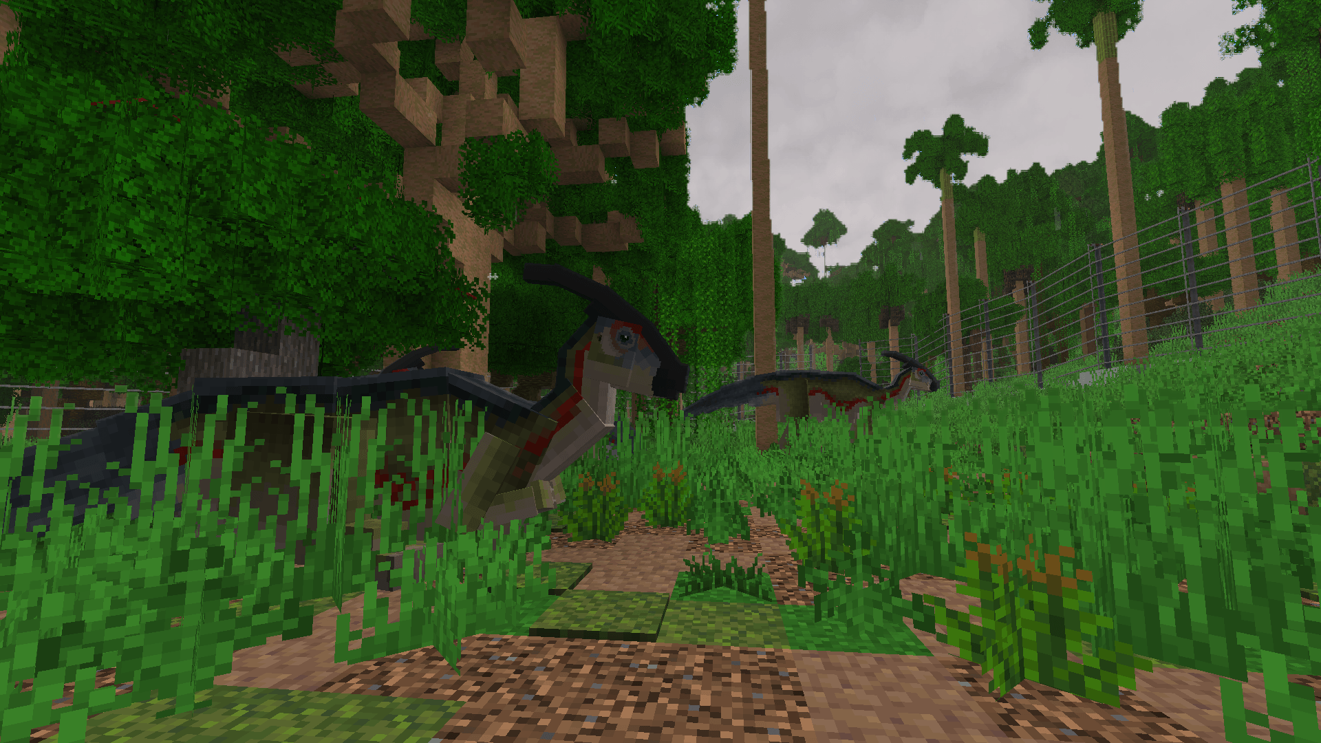 An retexture of the Rainforest genes texyures of the Parasaurolophus, has been make to be more accurate to the first movie, where we see them in the Brachiosaurus Lake