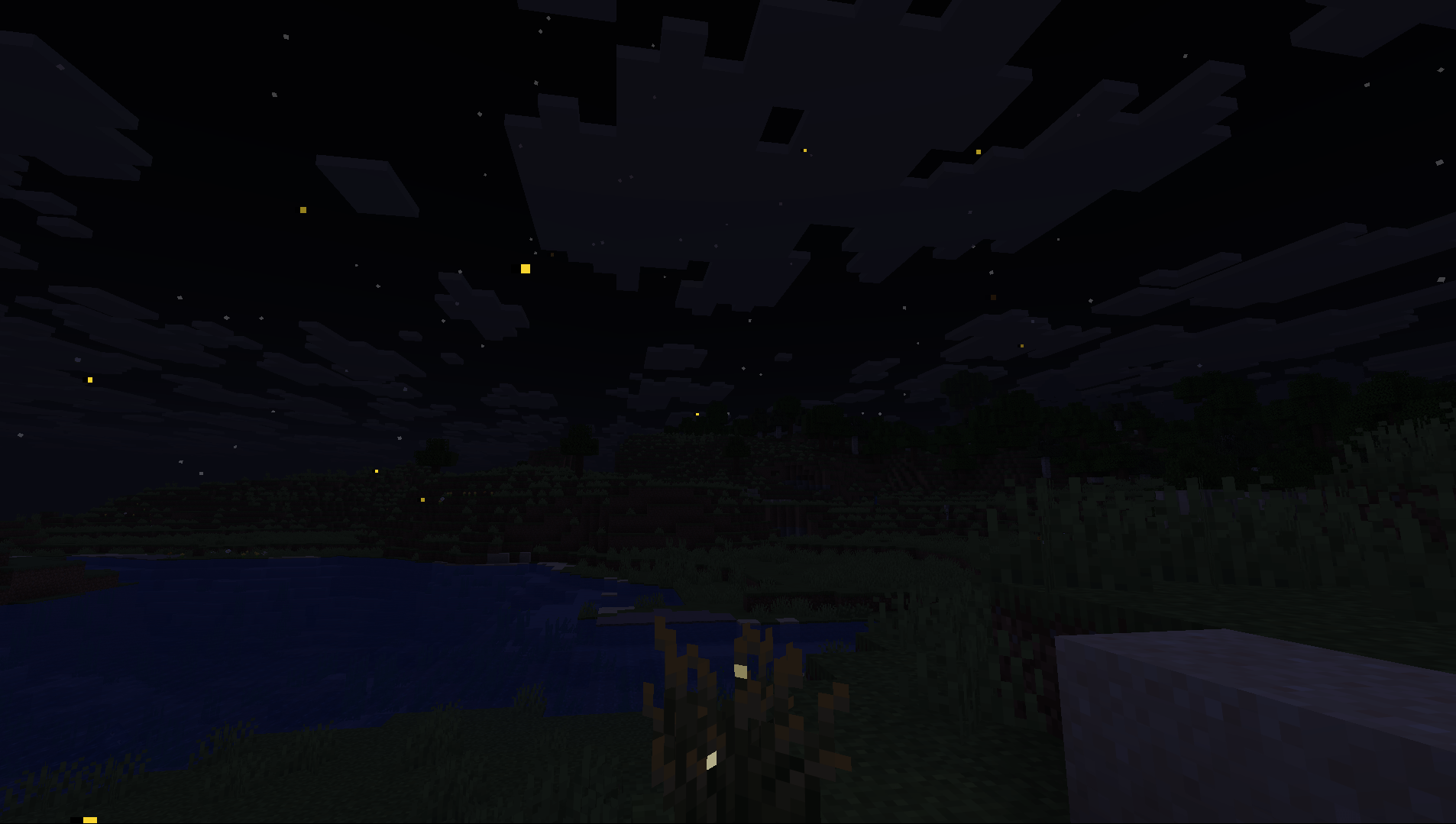 Fireflies in game.