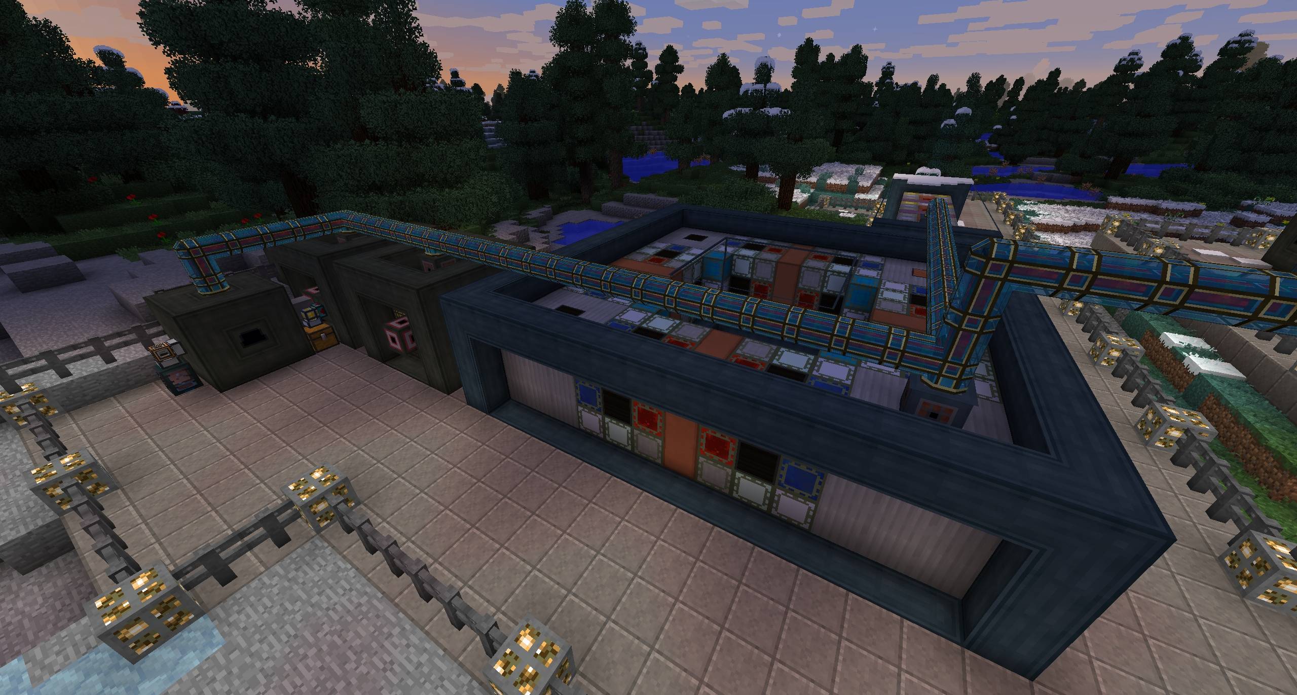 Super cool (and complex!) multiblocks which make particles go fast :3