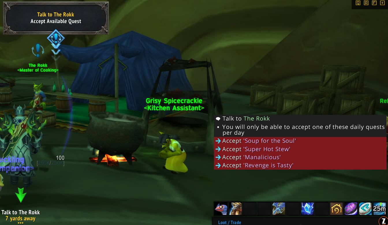 Thumbnail Example usage with daily quests
