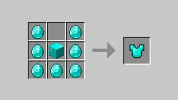 Crafting a diamond chestplate now requires a diamond block for better balance