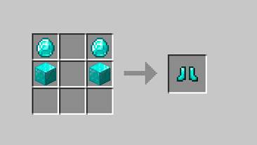 Crafting a diamond boots now requires a diamond block for better balance.