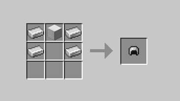 Crafting a iron helmet now requires a iron block for better balance.