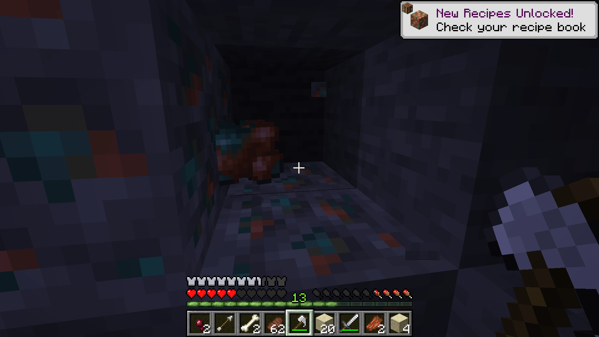 Thumbnail and pickaxe