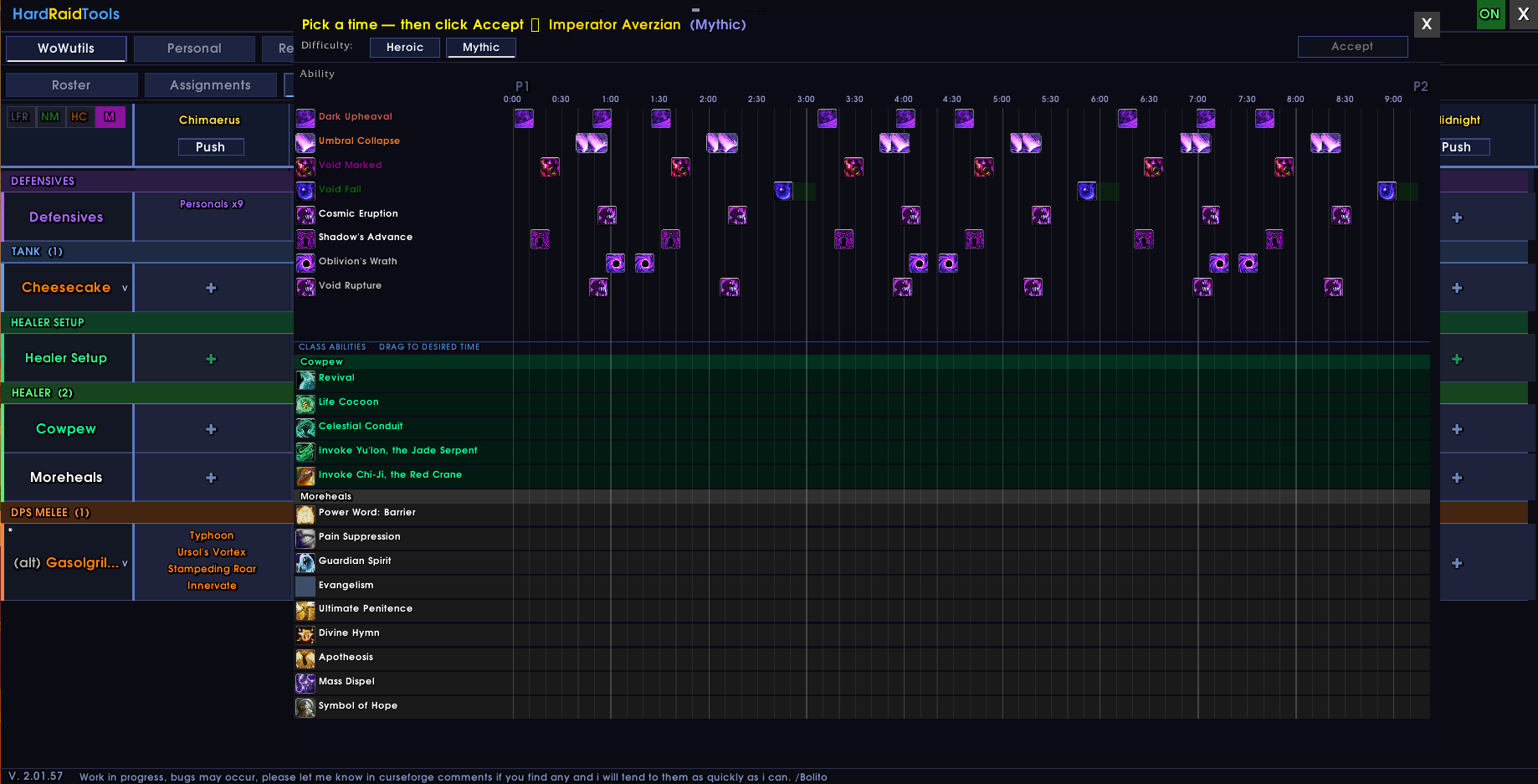Setup Timeline