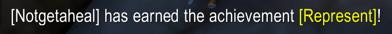 Achievement chat announcement