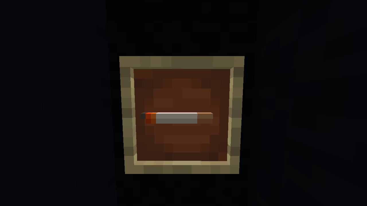 A lit cigarette