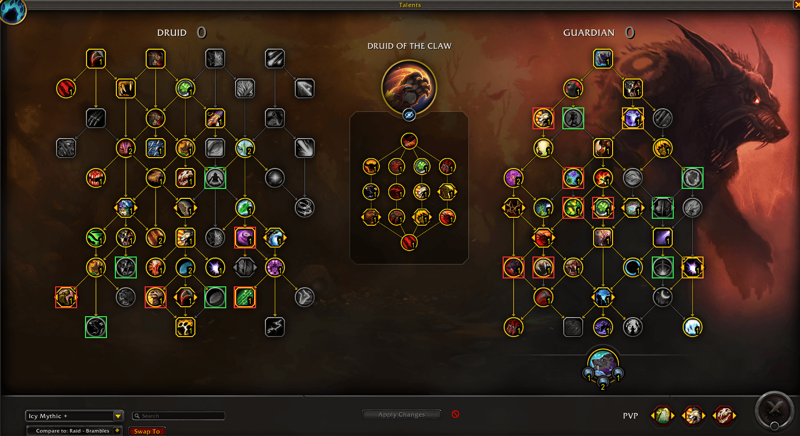 Added/Removed highlights, swap to compared tree button functionality.