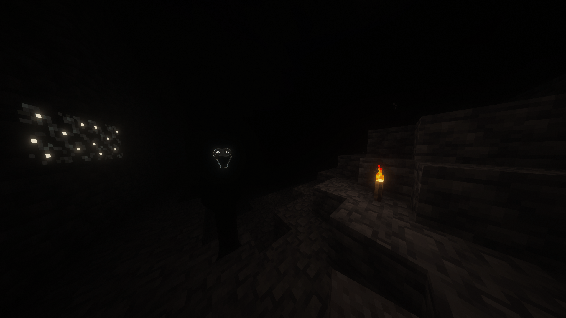 Thumbnail This is the shrieking silhouette in a cave. The cave is pitch black and can only be seen in using torches to give that realistic feeling. (Real Gameplay)
