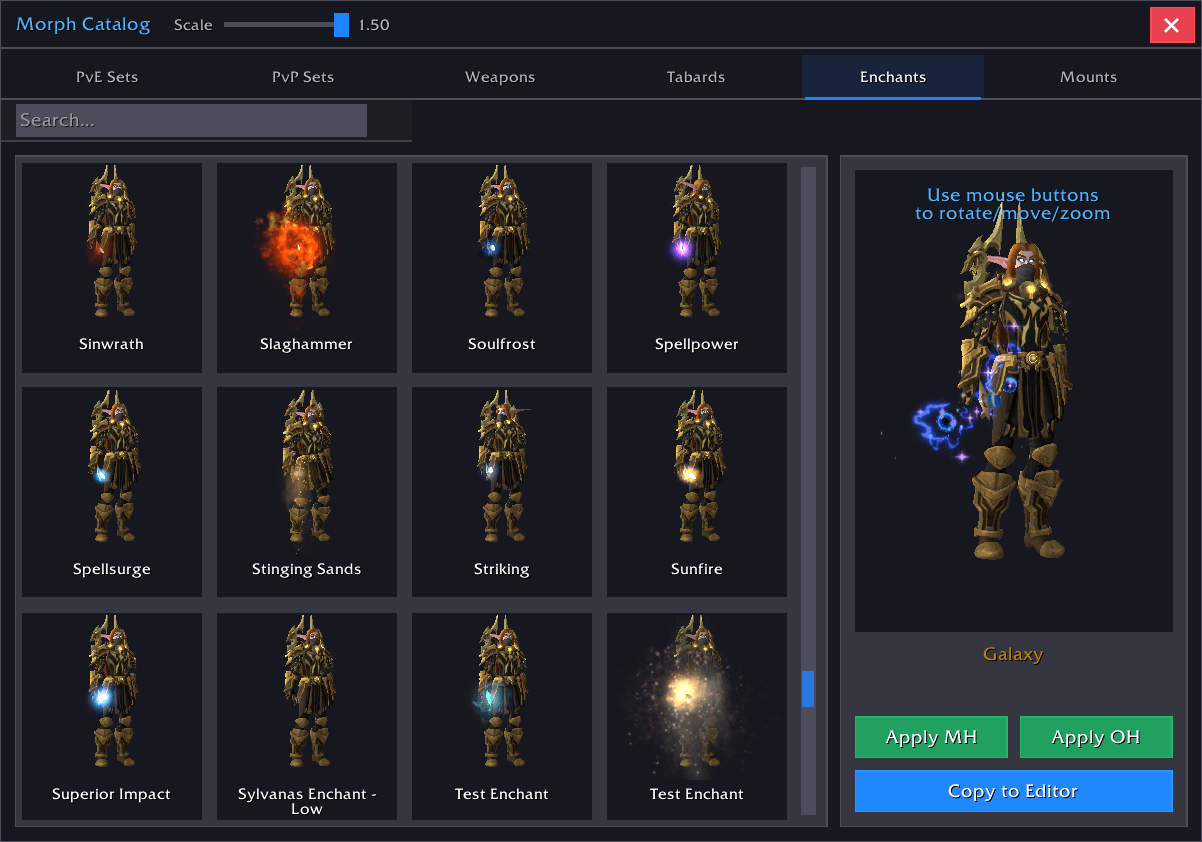 Catalog Enchants