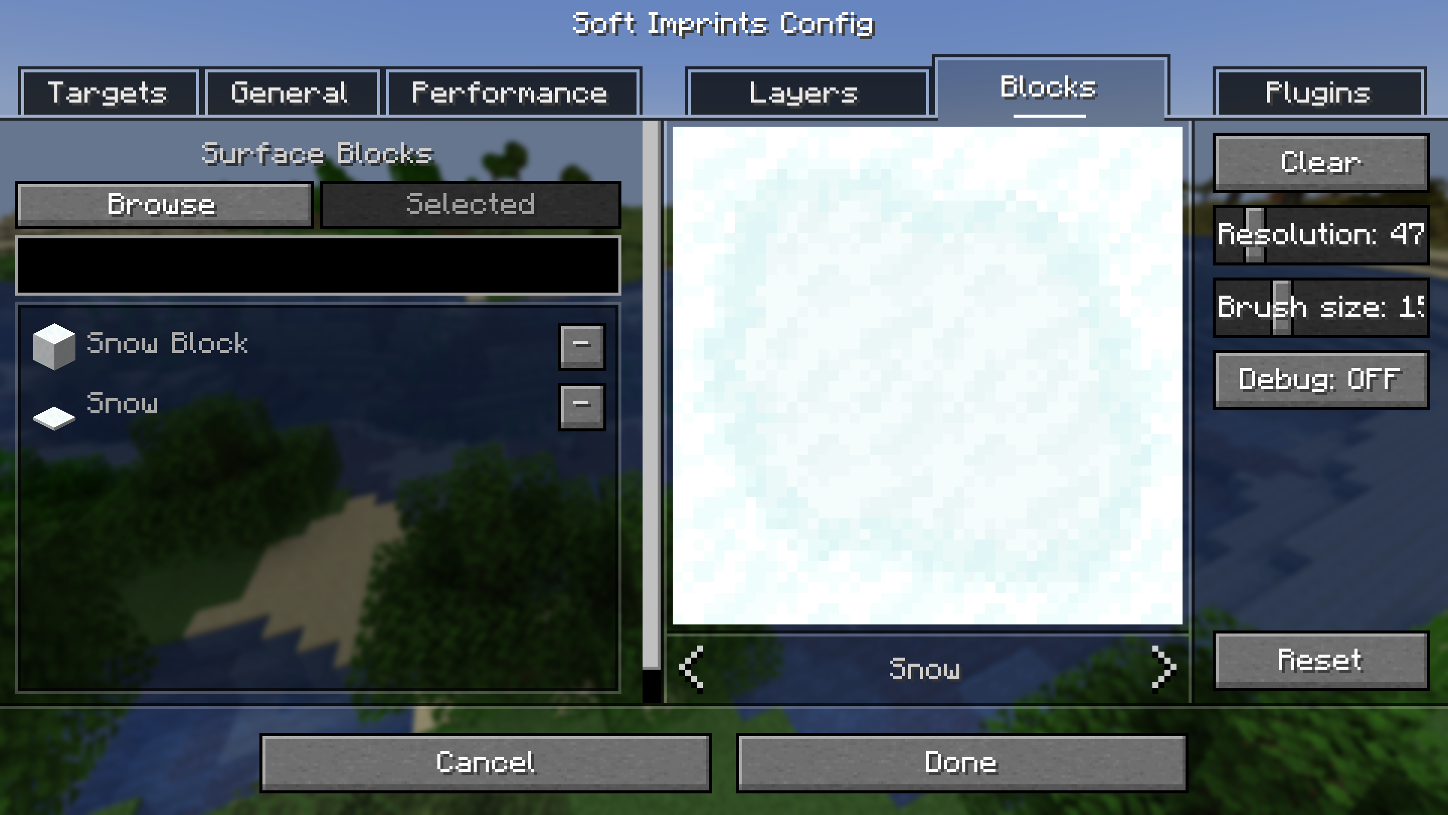 Settings 1/2