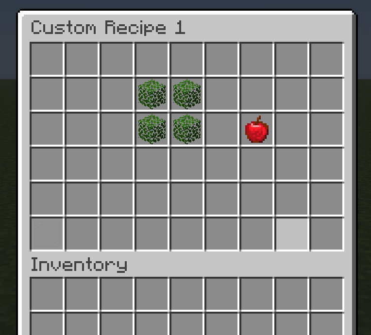 Menu while viewing a recipe.