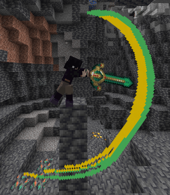 In the normal SimplySwords, this attack has no particle.