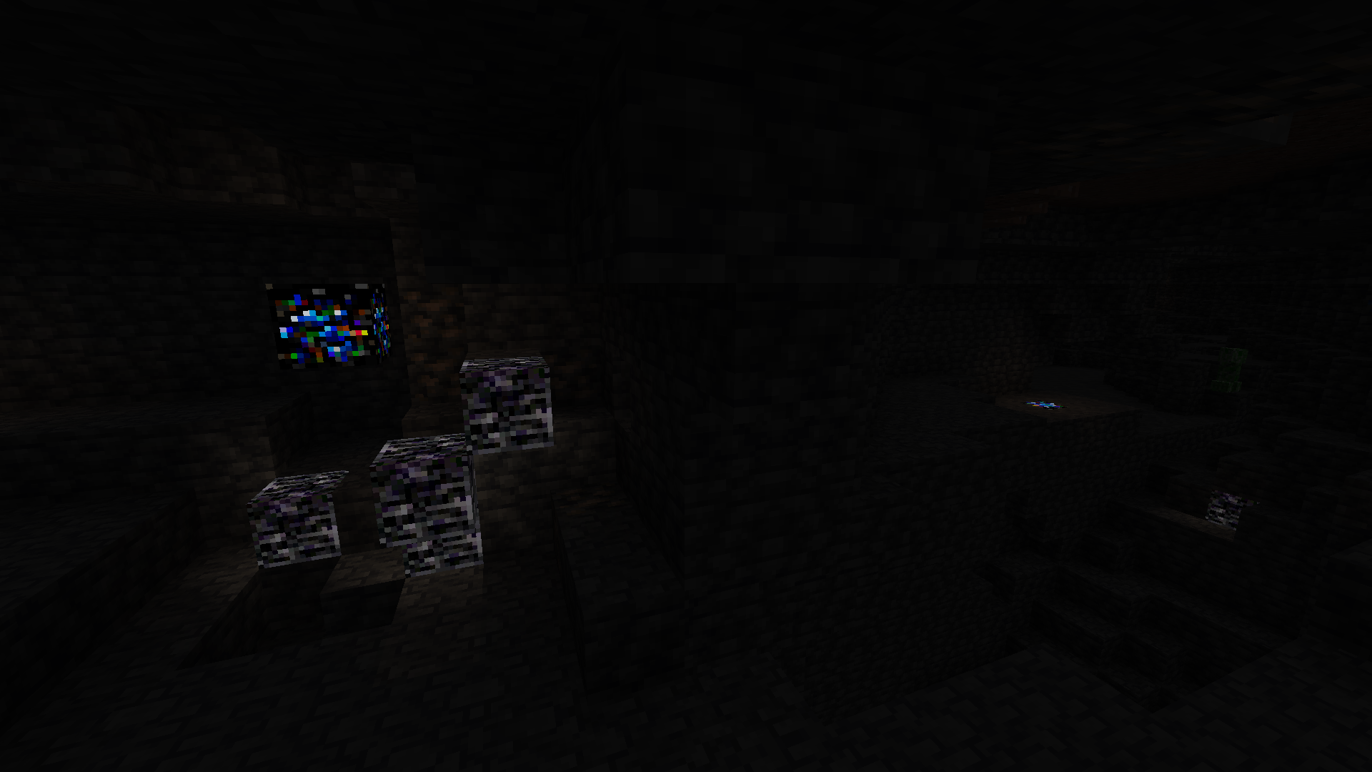 Thumbnail OBSERVATIONS: Two veins of aberrant Ore (one of them mined for clarity) with some of the sorrounding blocks corrupted.