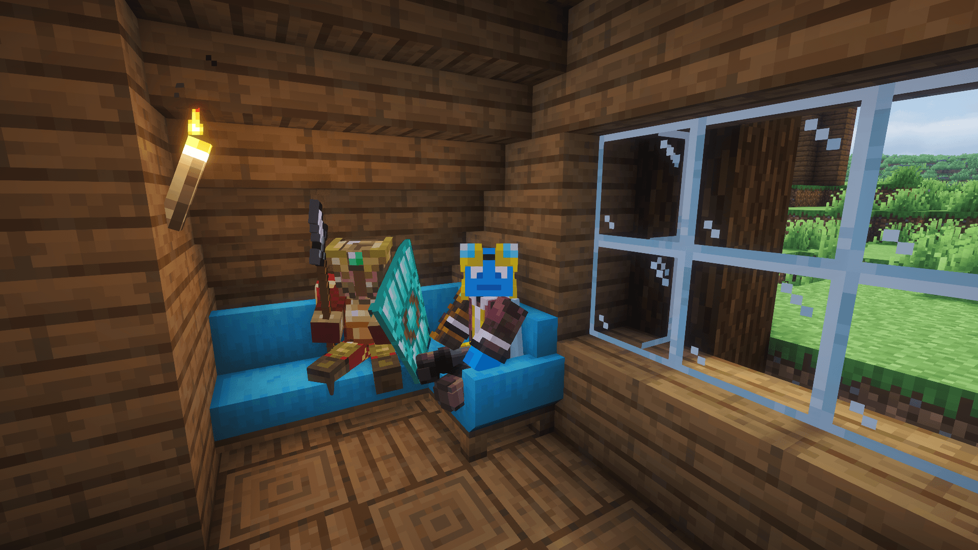 Thumbnail 2 Players Chilling On A Couch On The SMP (taken with complementary reimagined)