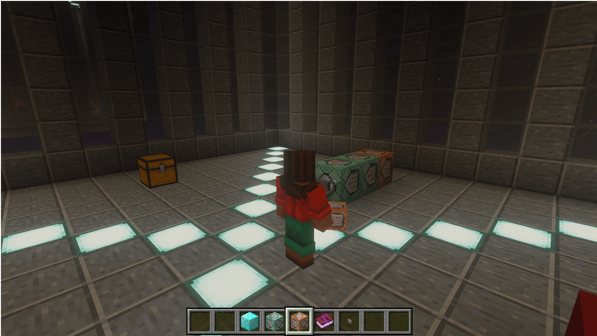 Thumbnail In a couple of levels, you’ll be placed in Creative mode to configure commands using command blocks and figure out how to complete the stage.