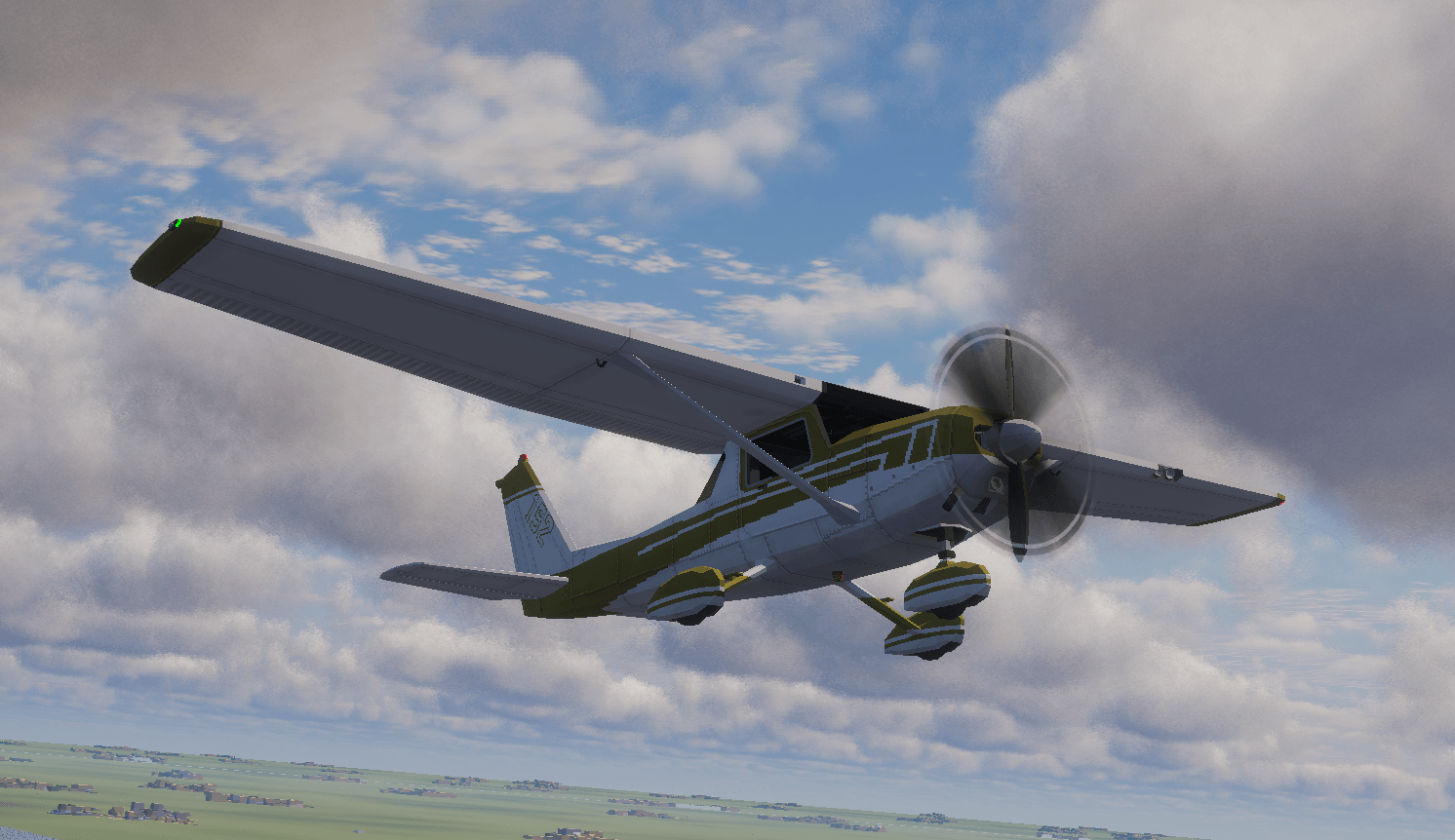 a light weight 2 seater aircraft 