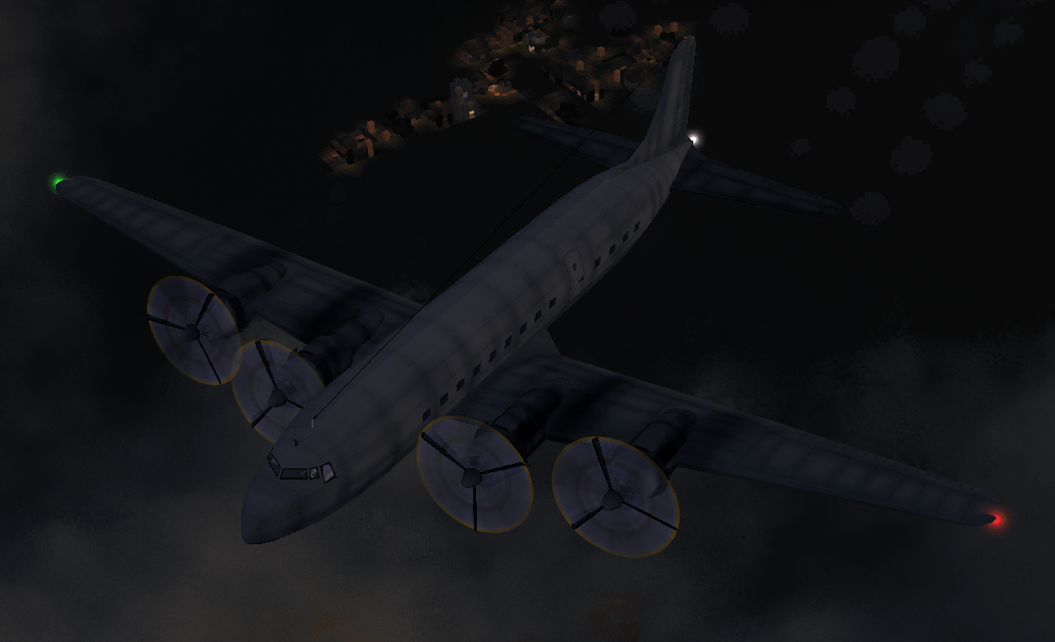 Development of DC4 with longer fuselage more powerful engine and pressurized cabin