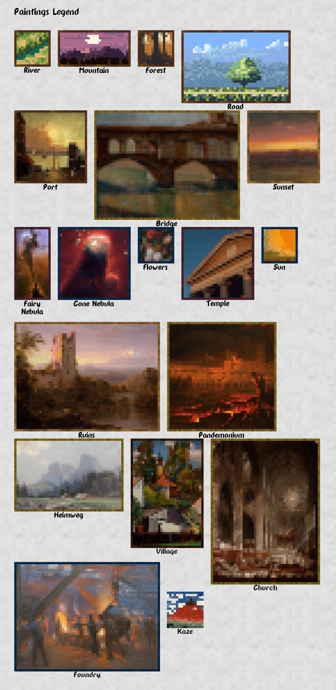 Paintings avaliable in 2.0.0