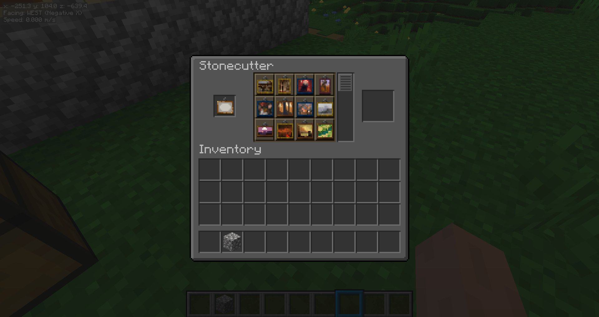 Crafting the paintings