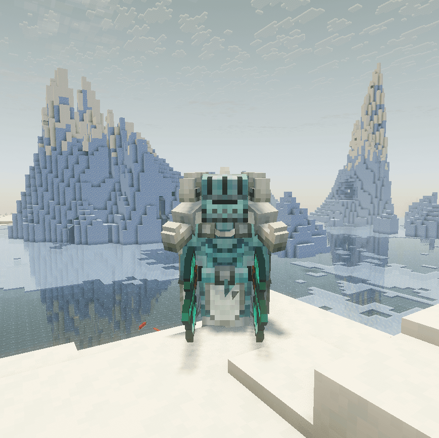 Berserked Armor in the snowy plains