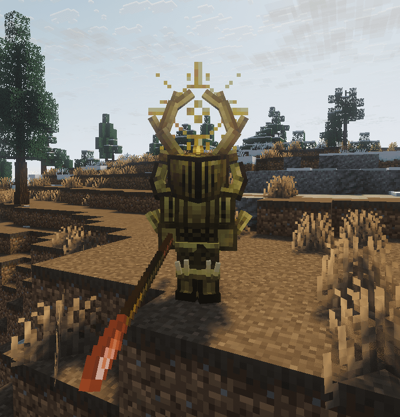 Duality Armor in a taiga