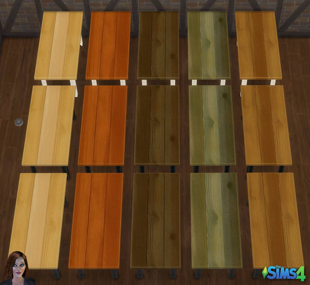 Thumbnail Ironwood Small Table - Black Frame, old frame and white frame swatches - 2x1 add-on of the DIY Workbench