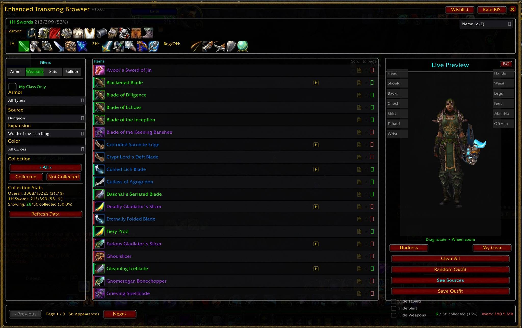 Enhanced Transmog Browser: Collection Hub