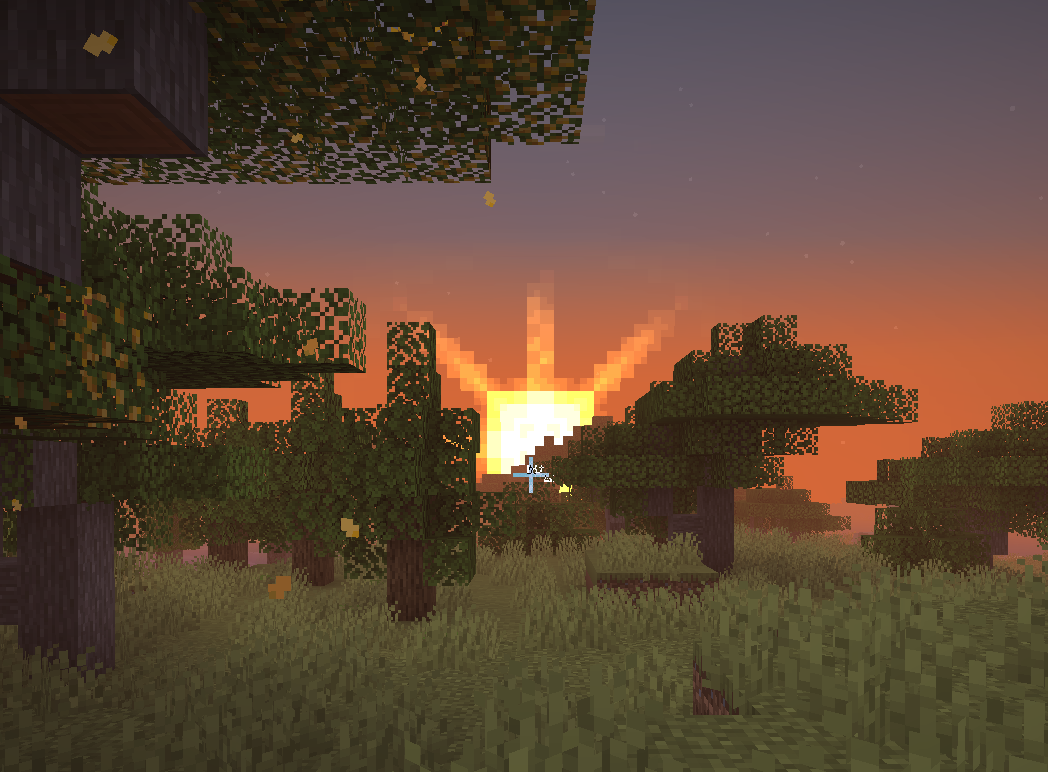 Sunset in a modded savanna (credits to BIGMONKI for the image)