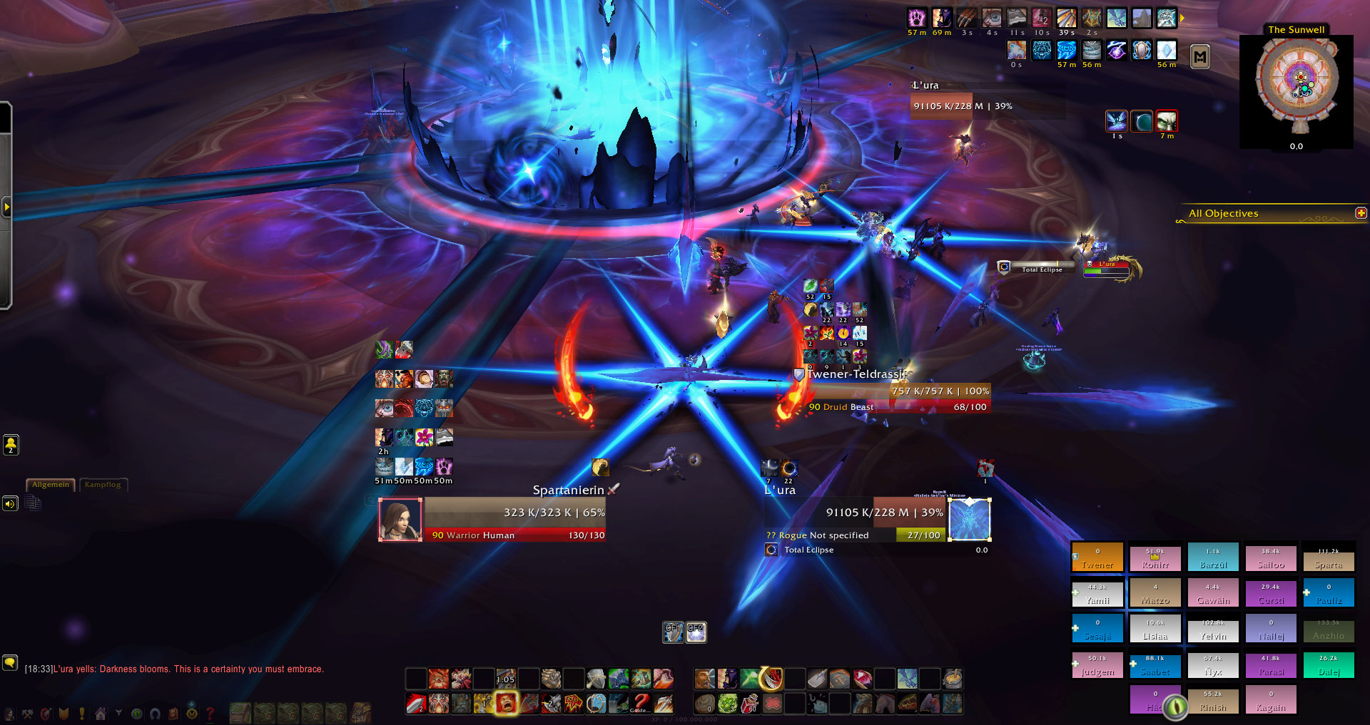 Thumbnail Focal Point running inside a full raid UI with other addons, showing how it fits into a real setup.