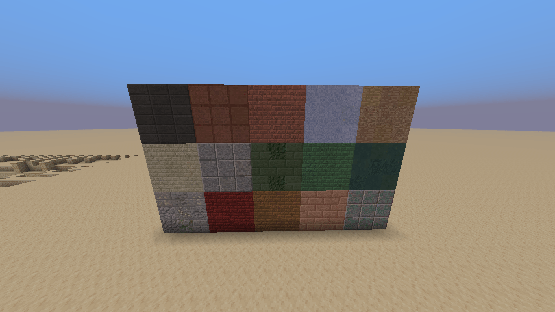 Thumbnail Different Variants of the blocks from the new V2 Update