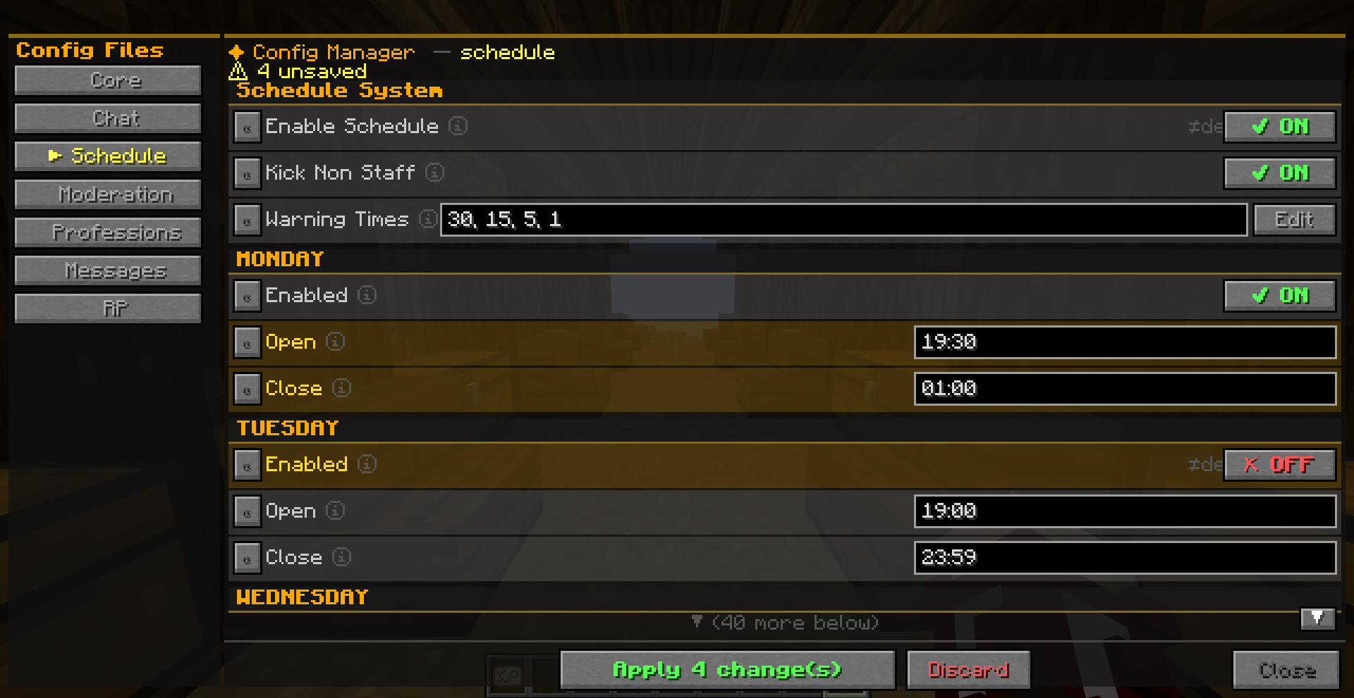 Thumbnail This is a really cool feature that allow you to modify any config value in-game! Those files are so annoying, so this is really useful, certified by Me!