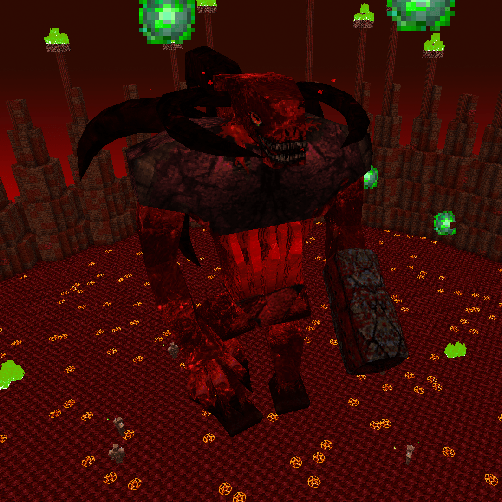 Thumbnail A large demonic boss with multiple battle phases!