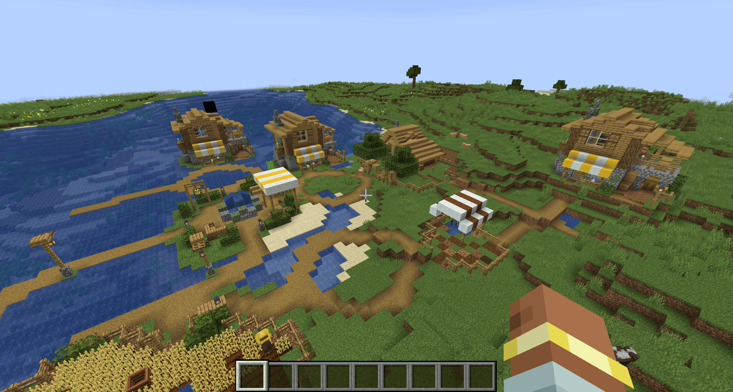 Basic village in the plain