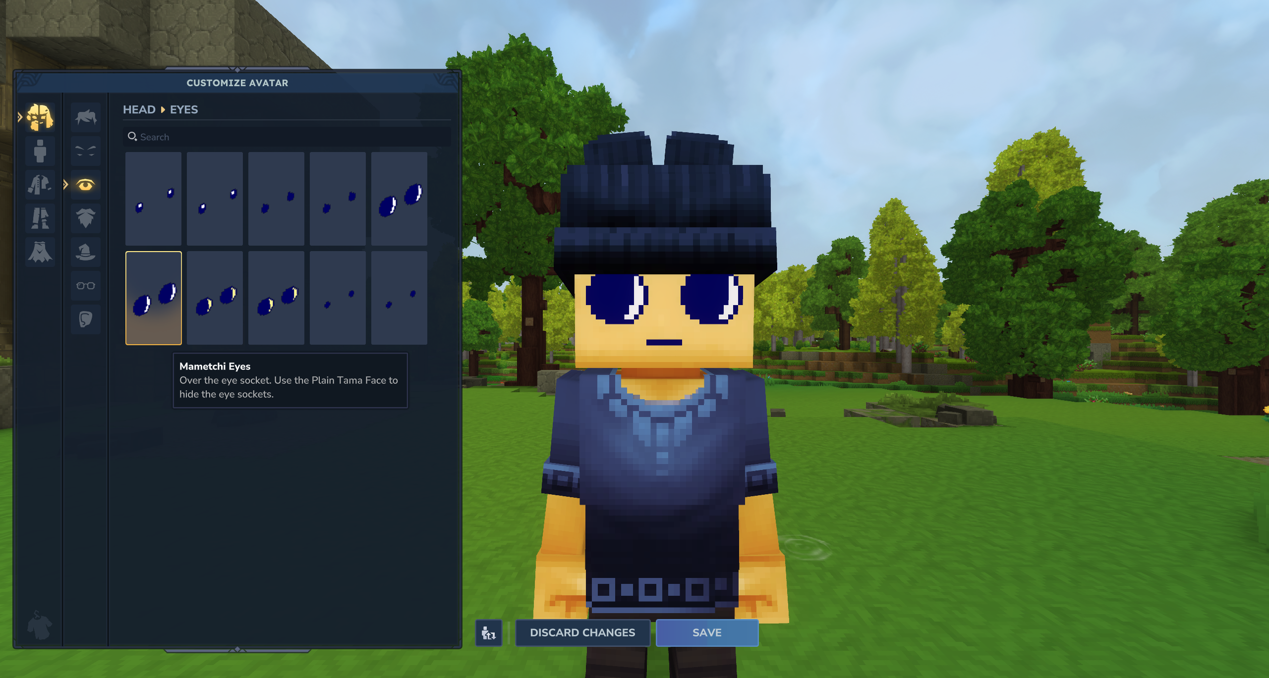 Mametchi Eyes Outside of Eye Socket