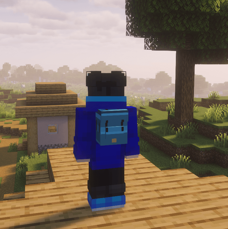 Backpack on player