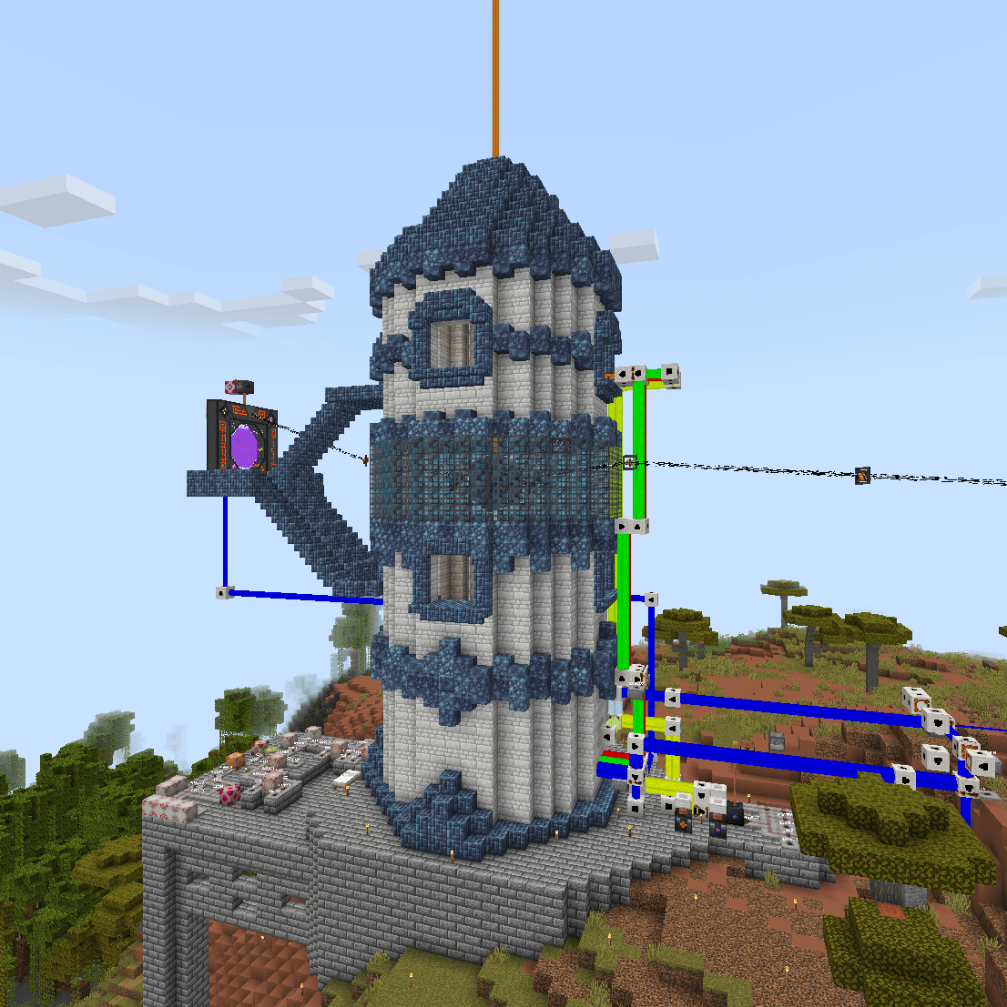 Thumbnail This tower (building blocks are not from Crossroads) houses an unstable rift in reality being used to generate power