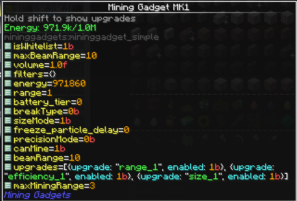 item nbt tags with alt held