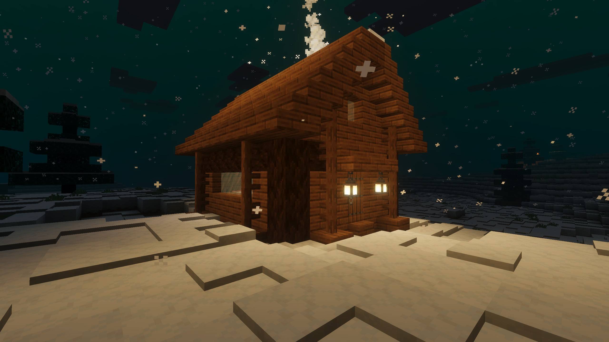A cozy cabin in the woods full of goods