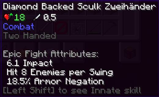 Diamond Zweihänder Stats