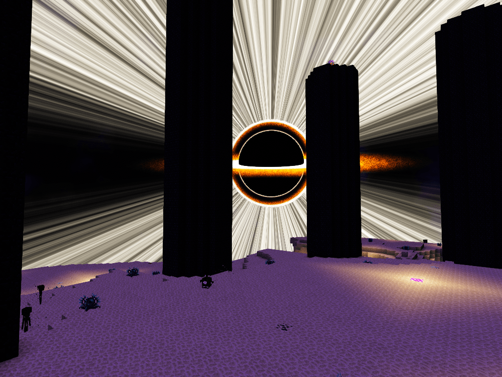 Shaders with Lumina Event Horizon in the End