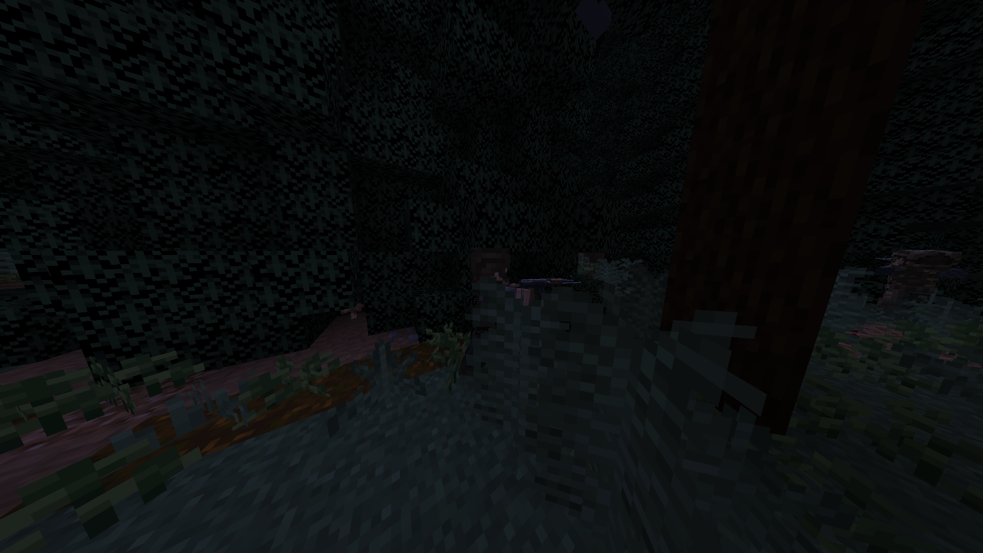 The soldiers trying to do their best on surviving the wilderness.